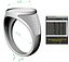 signet Mens ring with a steering wheel