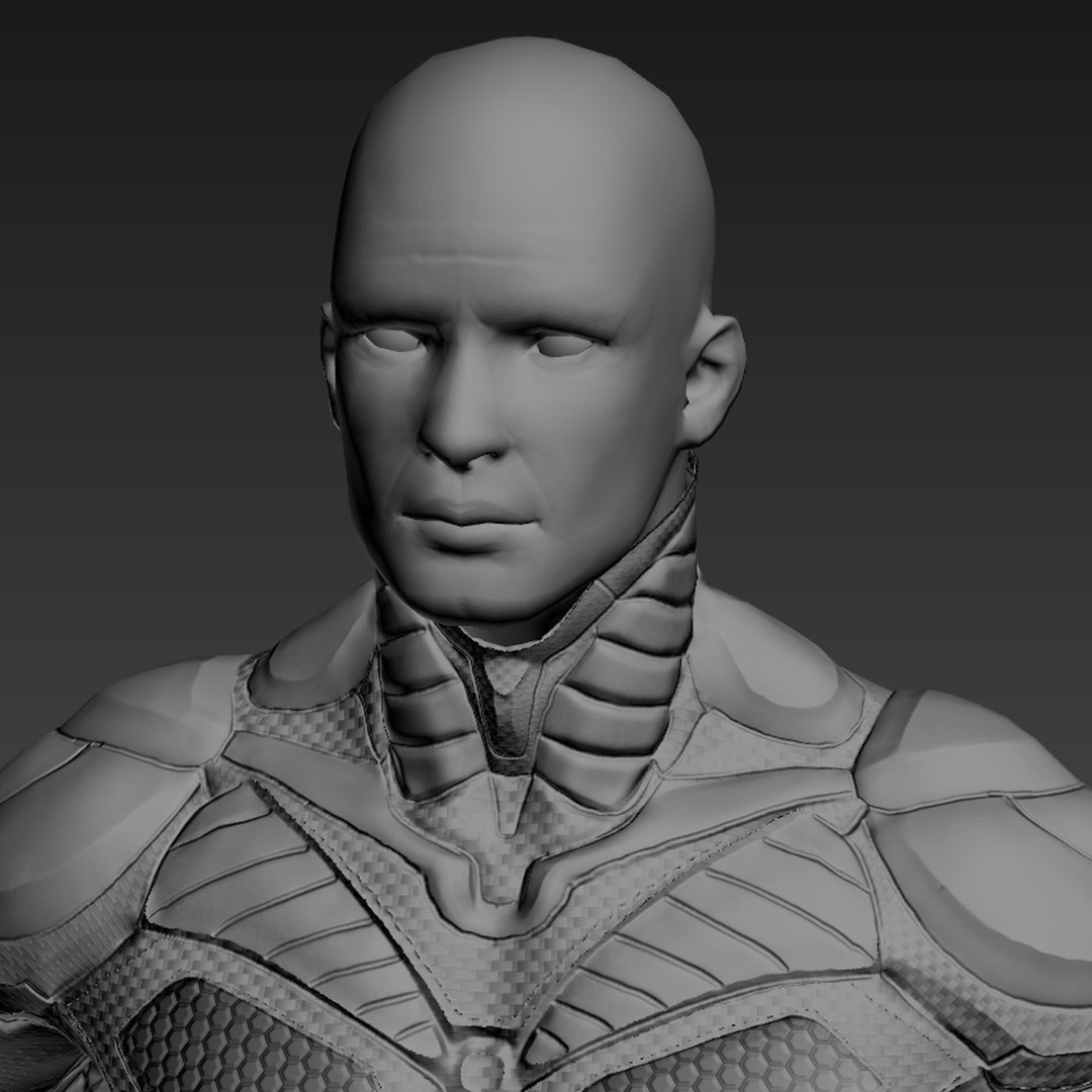 sci fi male character 3d model