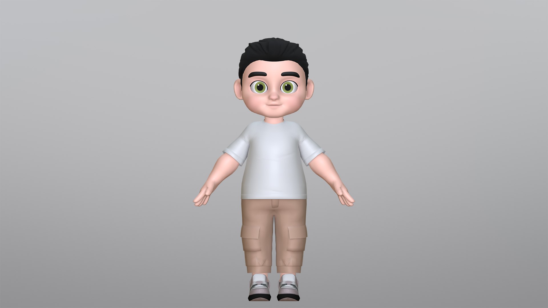 3D Cartoon Teen Boy Character 2 Model - TurboSquid 2128153