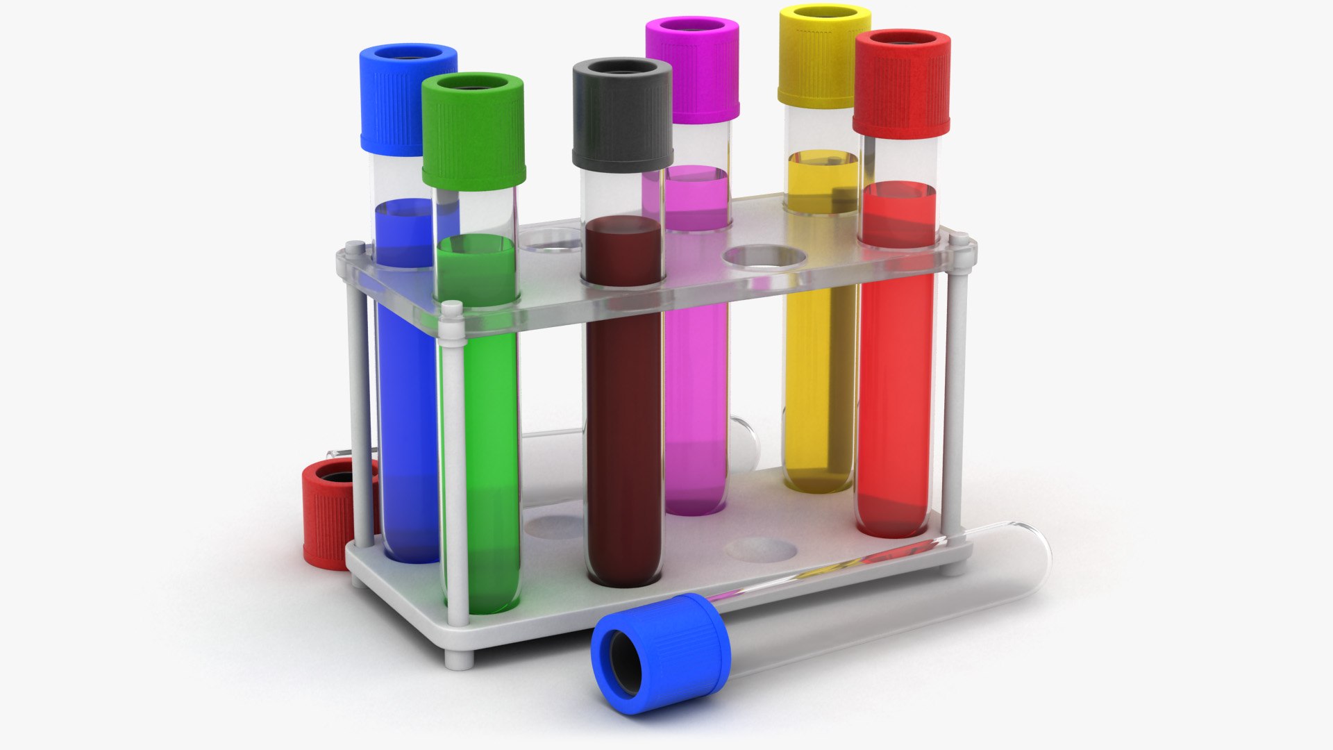 Test Tubes 3D Model - TurboSquid 1722669