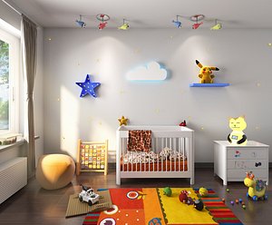 scene kids bedroom interior