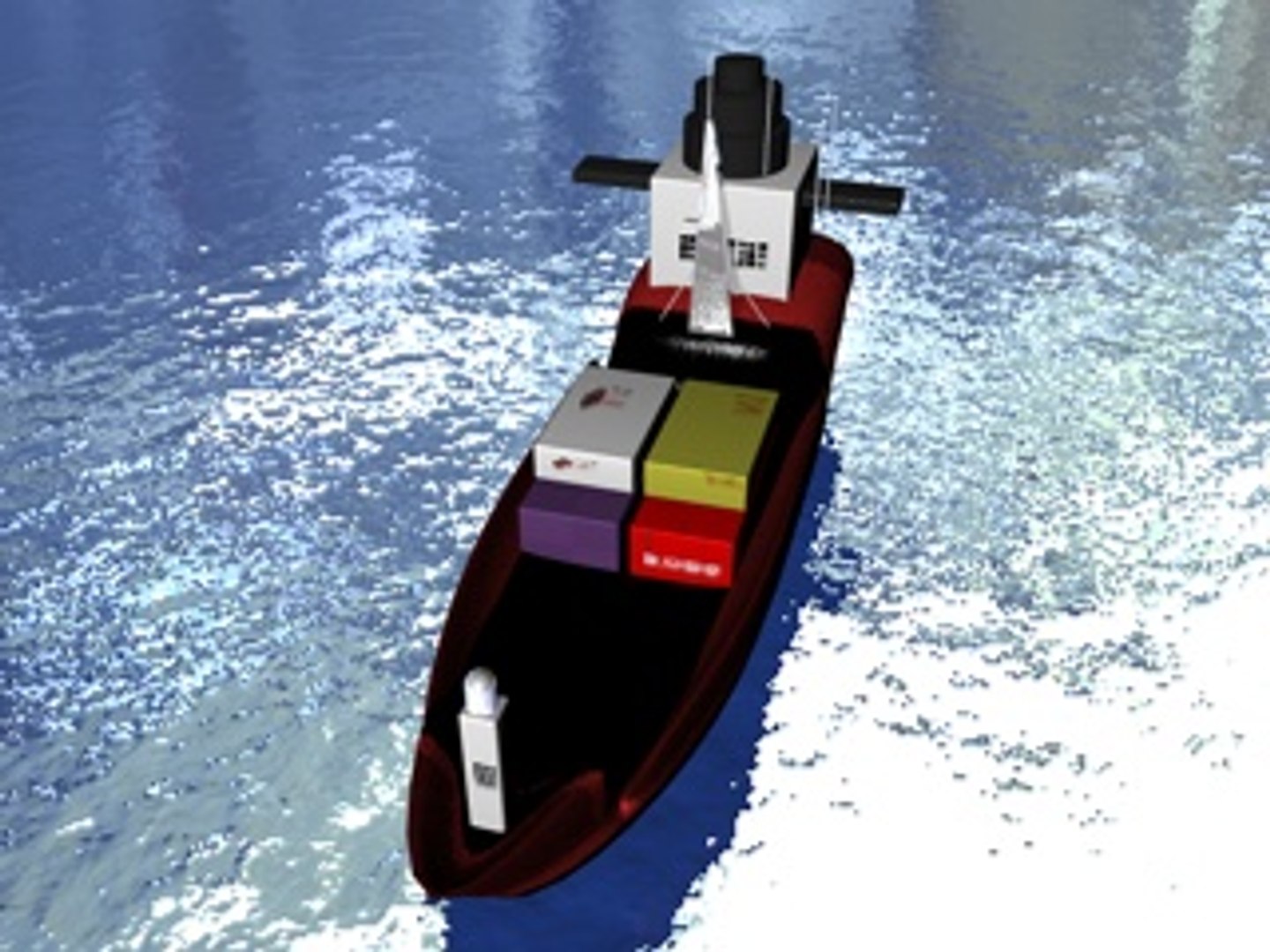 3d Cargo Ship Model