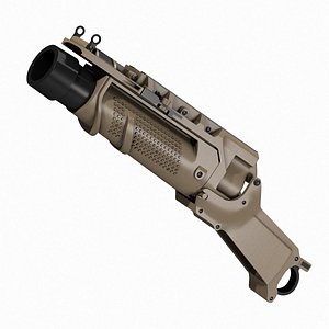 eglm ares scar grenade launcher 3D model