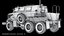 3D Buffalo MRAP PBR model