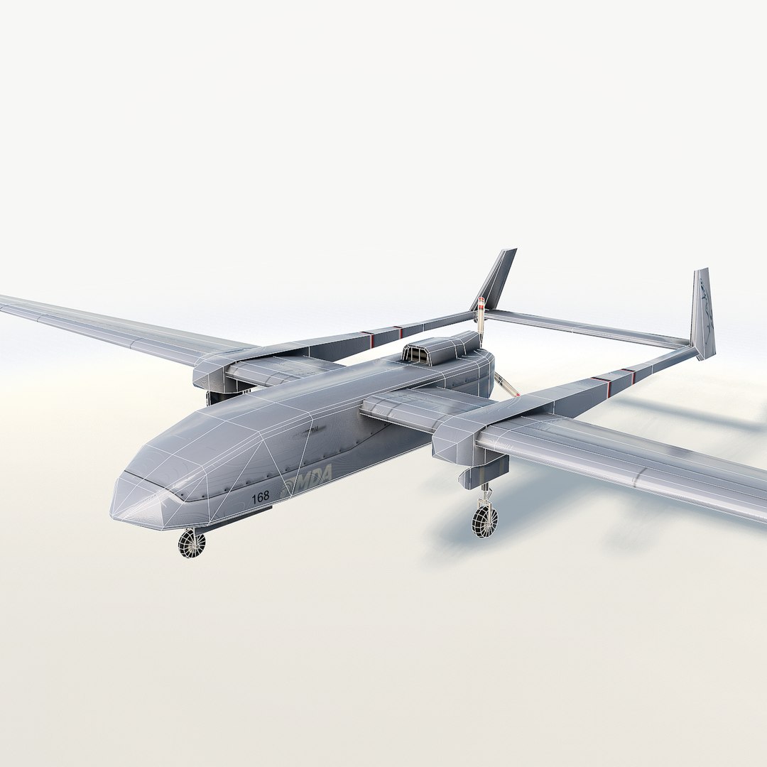 3d Model Fighter Drone Uav