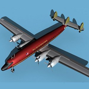 Lockheed L1649 Star Liner Willair International 3D model