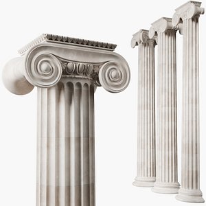 3D model Ionic classic column