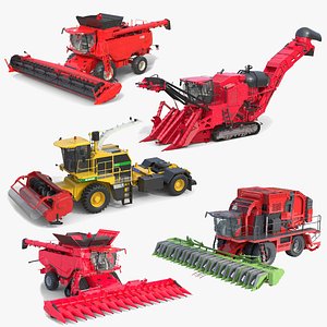 3D model Combine Harvester Collection