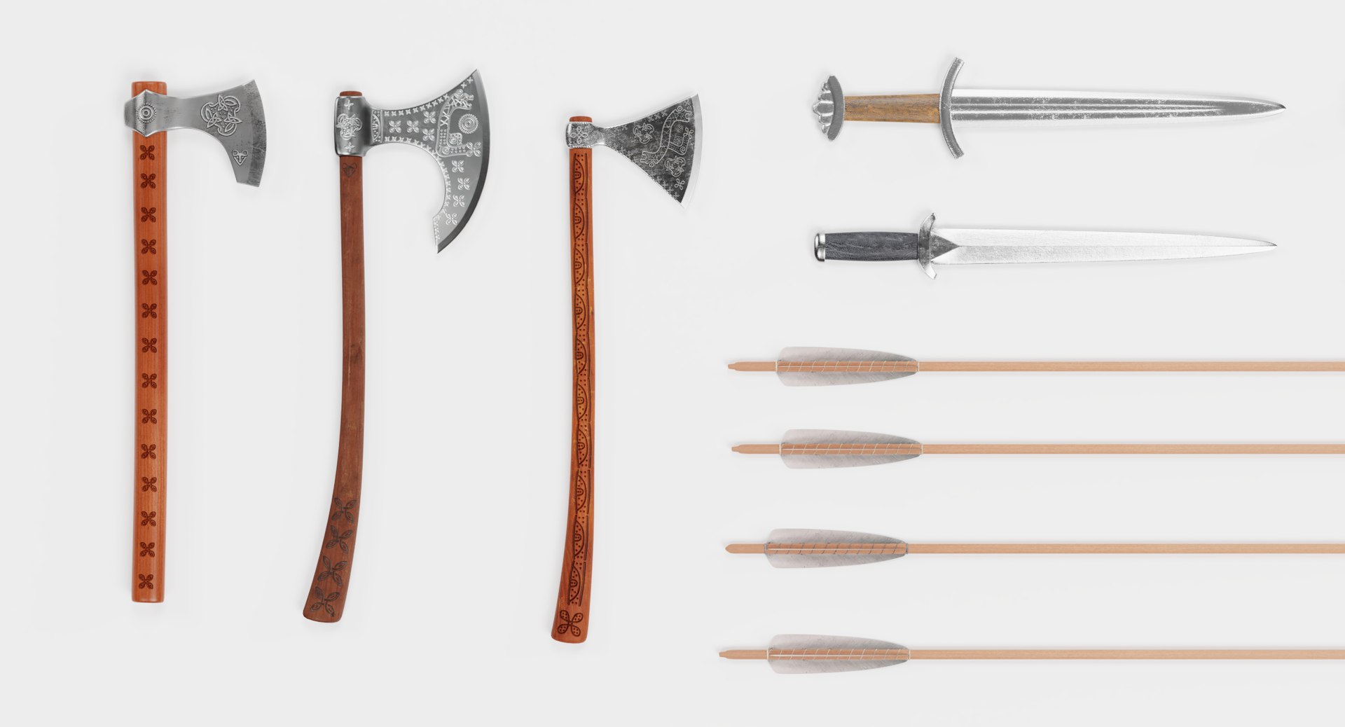 3D model viking weapons - TurboSquid 1317819
