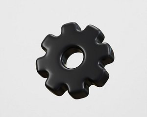 3D Cogwheel gear settings 3d model