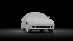 Honda Civic del sol 1993 3D model