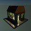Low Poly Mini Bakery 3D Model Game Ready Maya Unity Unreal Low-poly 3D model