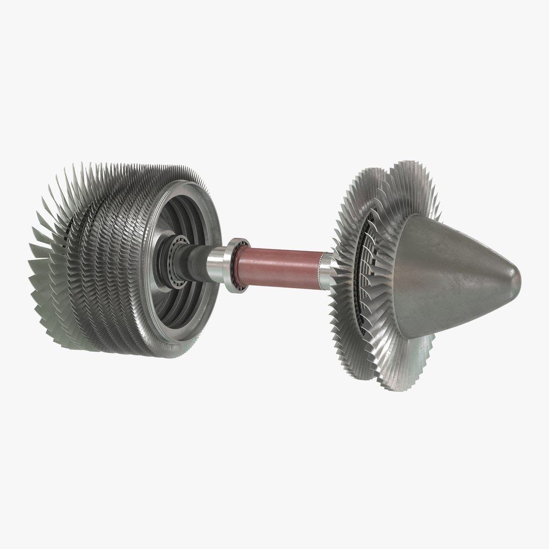 Gas Turbine 3D Model 3D model preview