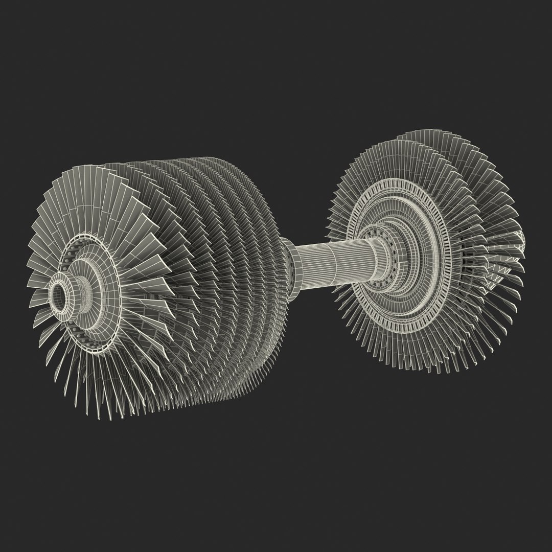 Gas Turbine 3d Model