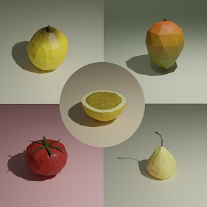 mango nashi pear 3D model