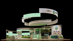 Exhibition booth design salic 3D model