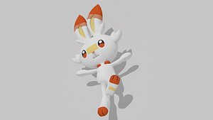 3D pokemon scrobunny