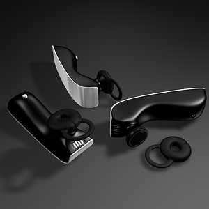 wireless bluetooth earphone mobile phone 3d max