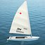 obj laser sailboat