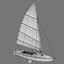obj laser sailboat