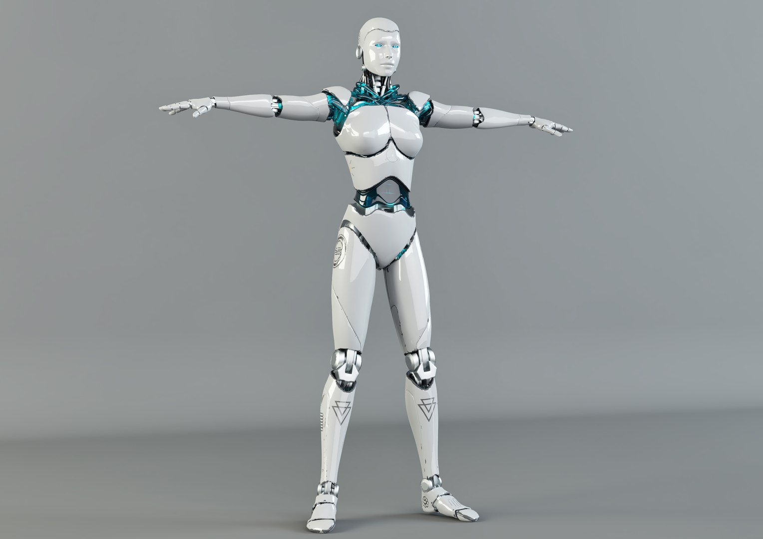 Woman Robot 3D Model - TurboSquid 1379726