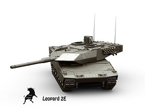 3d leopard tank model