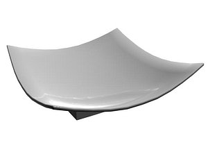 3d model of square dinner plate