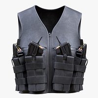 Womens Terrorist Waistcoat with Magazines