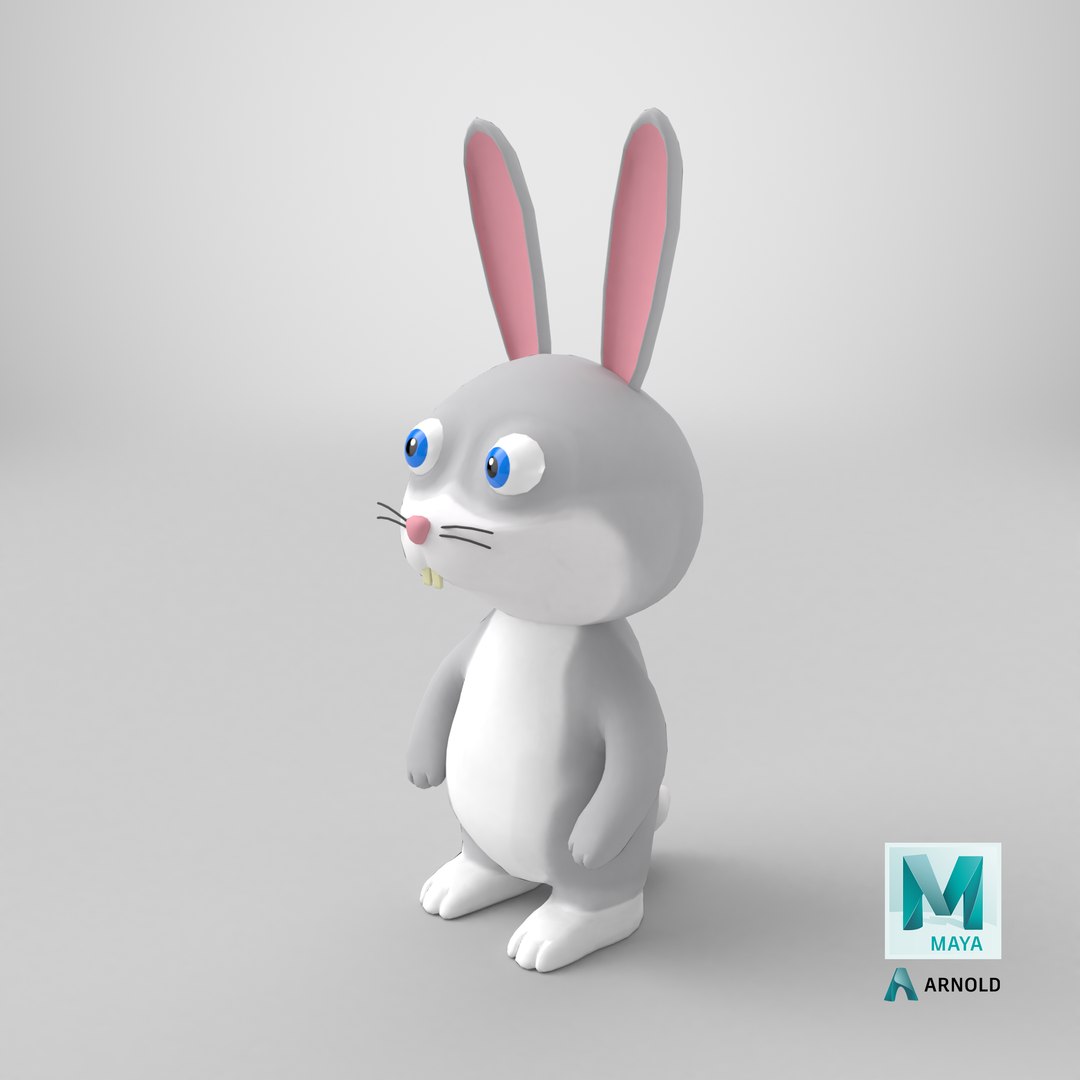 Cartoon Character 03 - Rabbit 3D - TurboSquid 2237235