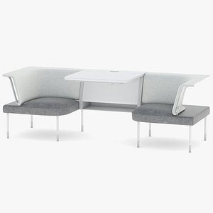 3D model office setting
