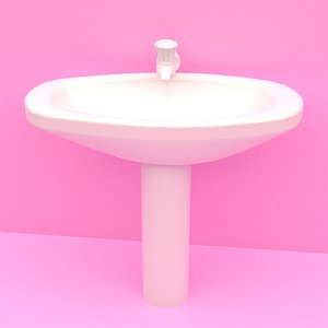 3D bathroom basin