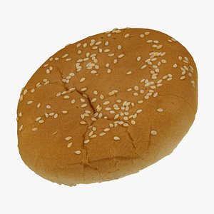 hamburger bun 01 raw 3D model