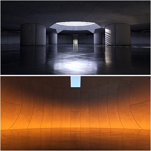 2 Futuristic Interiors Set