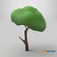 Small Cartoon Tree Crooked Simple Coloring 3D model