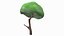 Small Cartoon Tree Crooked Simple Coloring 3D model