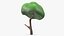 Small Cartoon Tree Crooked Simple Coloring 3D model