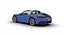 Porsche 911 Carrera Targa 4S 2025 modello 3d