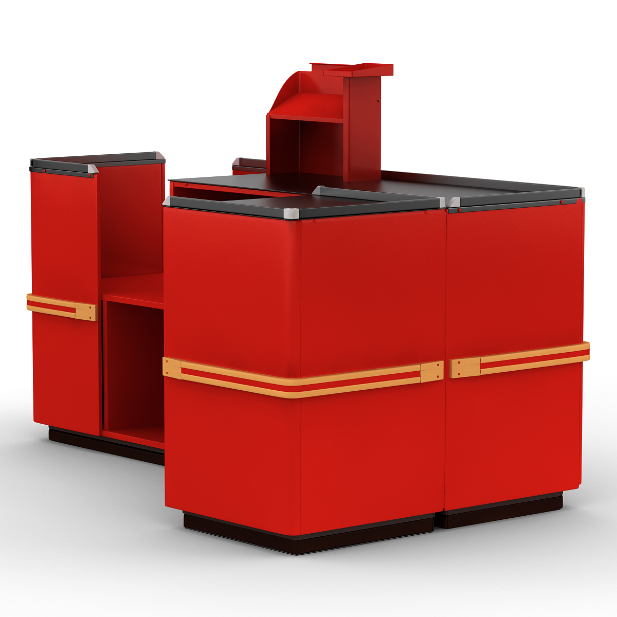 cash counters 1 3d model