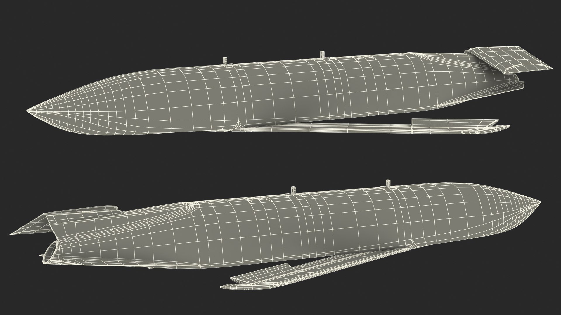 3D Cruise Missile Rigged - TurboSquid 1715322