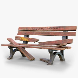 Old Bench 01 GameReady LODs