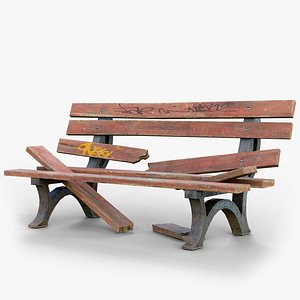 Old Bench 01 GameReady LODs