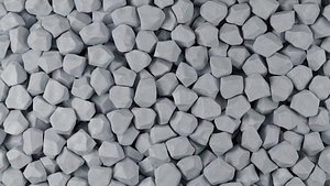 3D Ice cubes falling animation 2