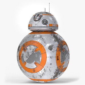 3D star wars bb-8 droid