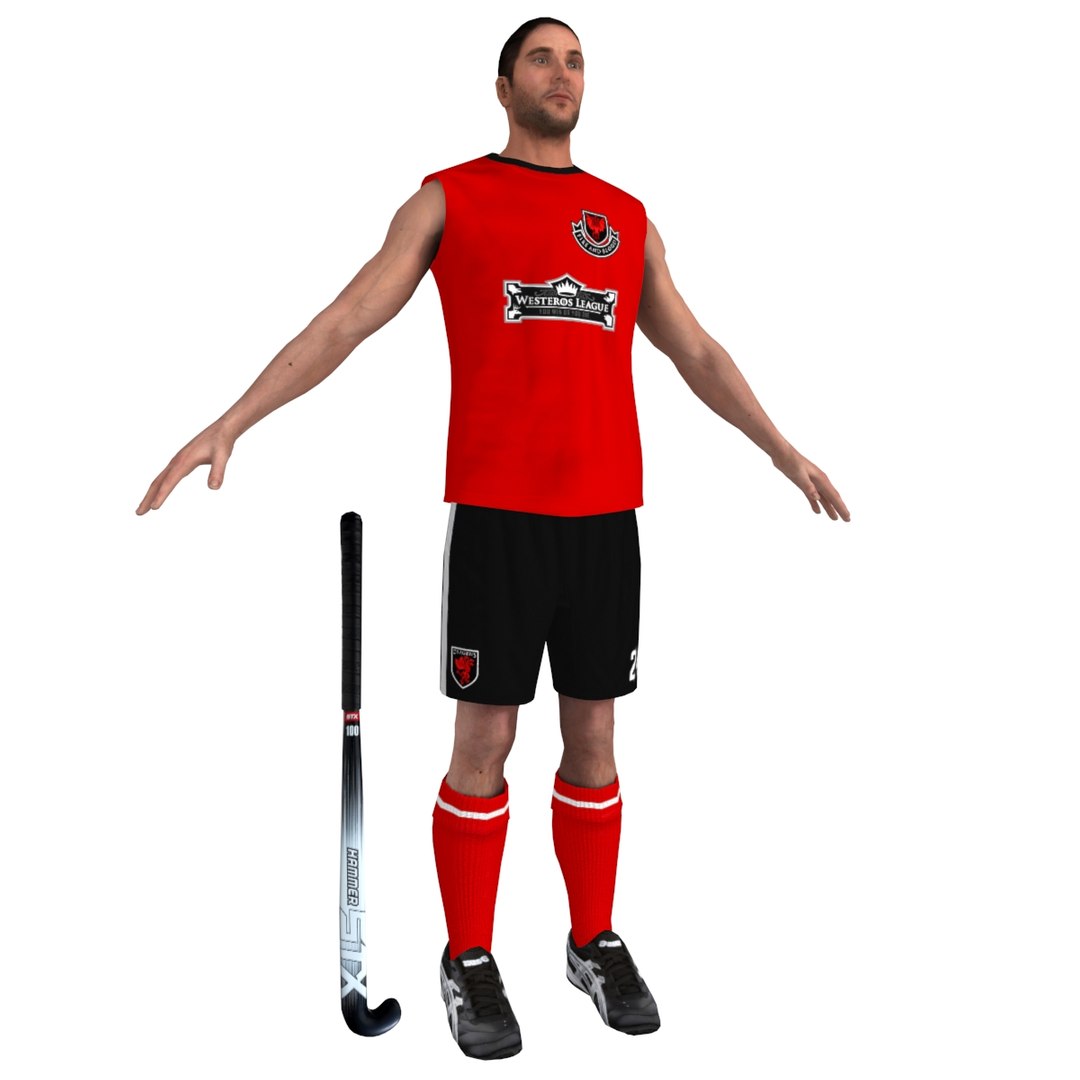 3ds max field hockey player 2