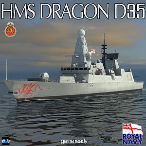 hms dragon type 45 3ds