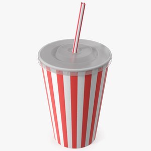 Striped Drink Cup 3D model