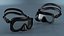 Professional Diving Mask 3D model