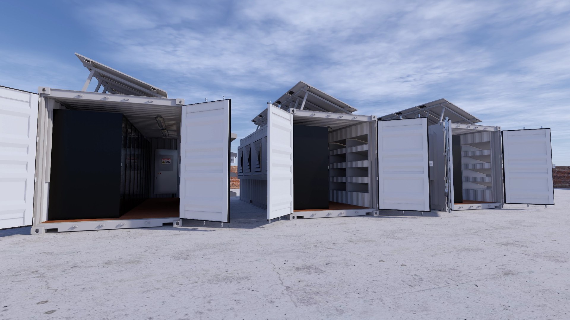 Container Data Center 3D Model - TurboSquid 1864588