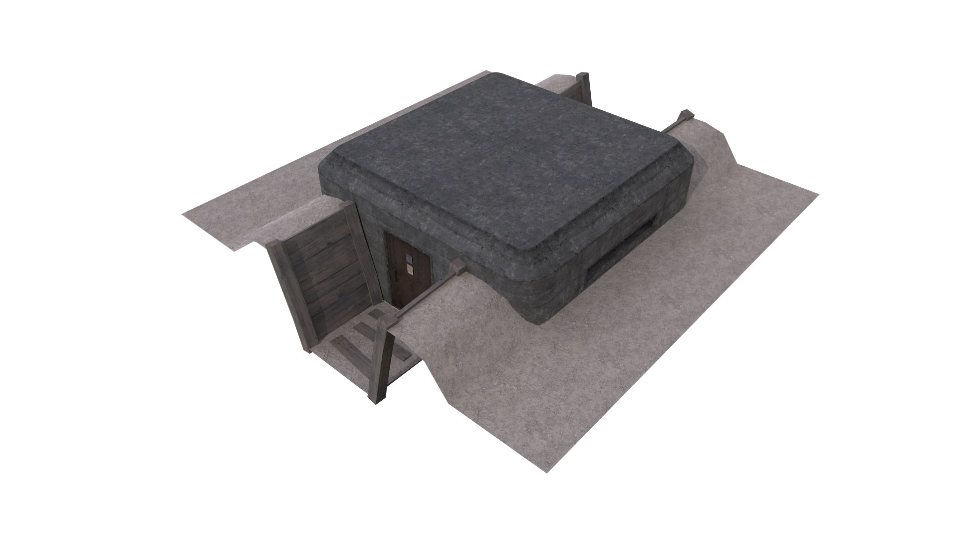 Lowpoly Modular War Trenches Kit 3D - TurboSquid 1967801