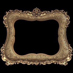 3d mirror frame stl cnc model